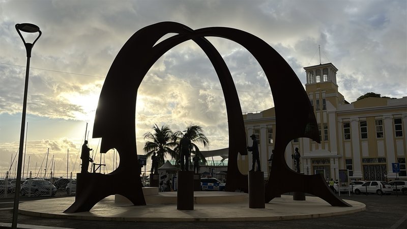 Capoeira monument in Salvador, Bahia